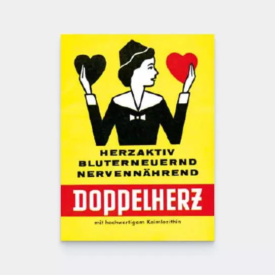 [Translate to Russian:] Historisches Plakat Doppelherz